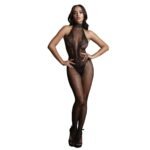 Fishnet and Lace Bodystocking Black 026 O/S