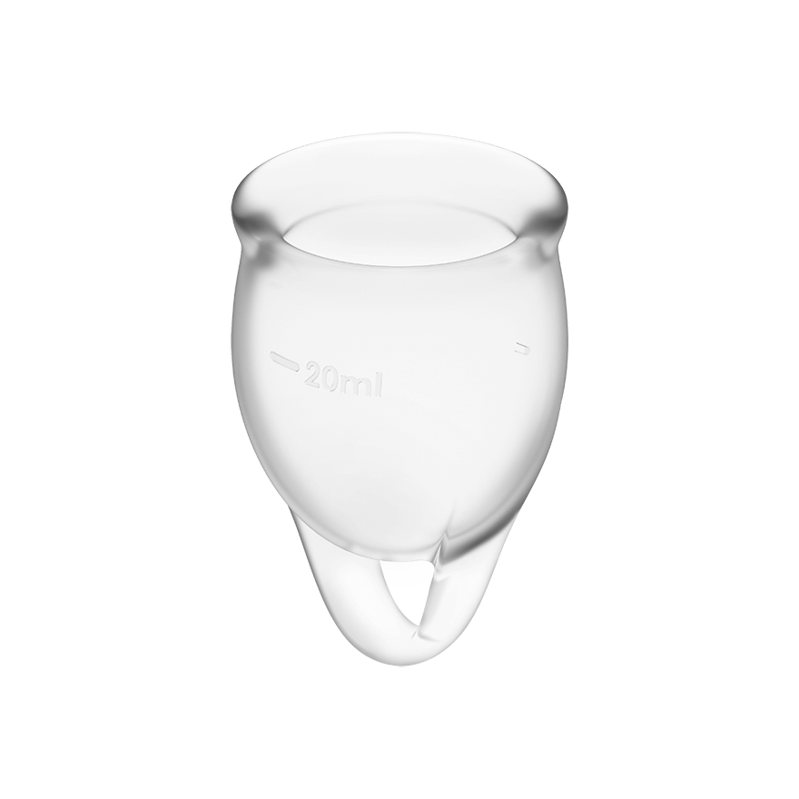 Feel Confident Menstrual Cup Set Transparent