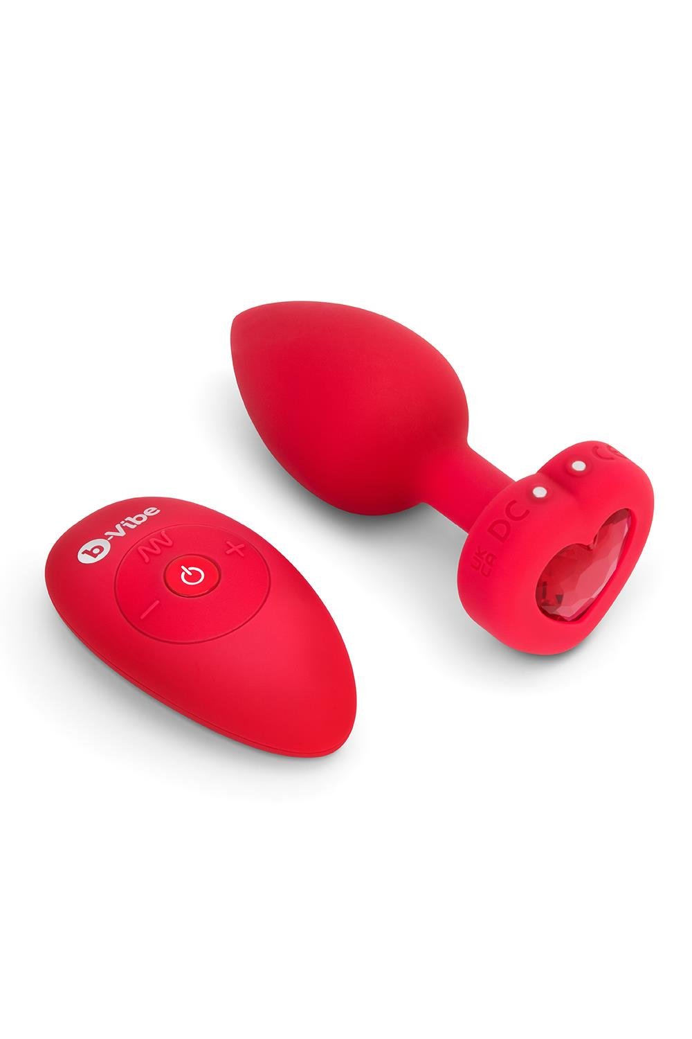 Vibruojantis analinis kaištis b-Vibe M/L, raudonas