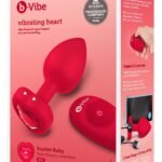 Vibruojantis analinis kaištis b-Vibe M/L, raudonas